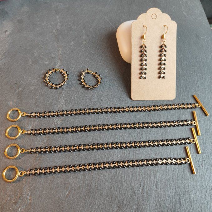 BRACELET DORE - FERMOIR TOGGLE