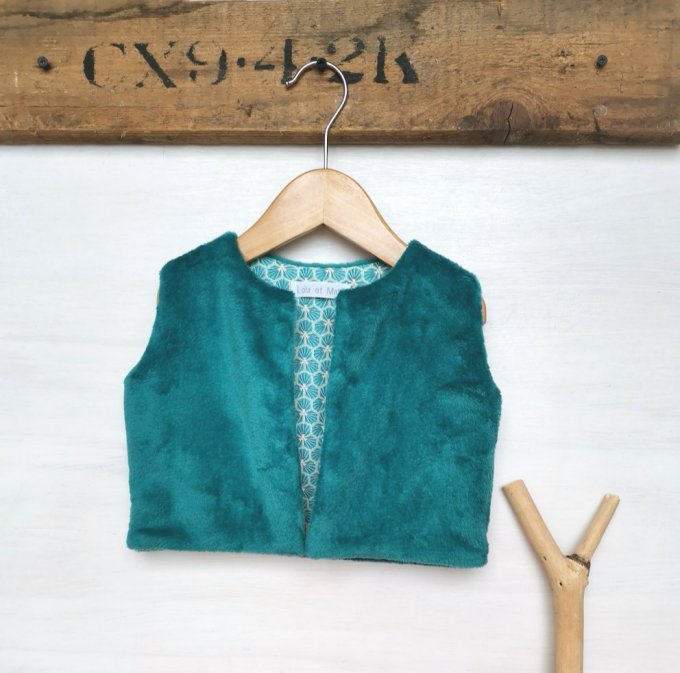 GILET CHODOUDOU TURQUOISE